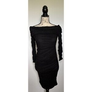 Juniors Black Off the Shoulder Dress Size Small NWT